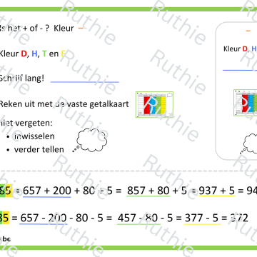optellen en aftrekken tot 1000