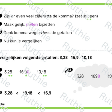 kommagetallen vergelijken