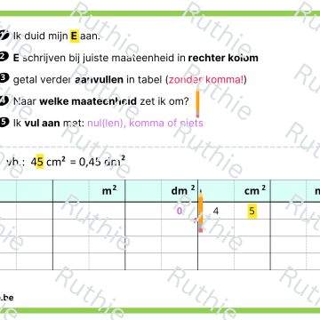 omzetten oppervlaktematen